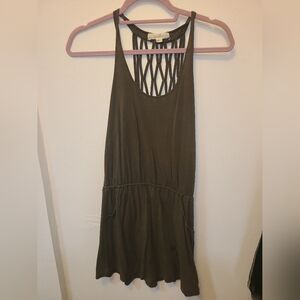 Forever 21 Olive Backless Dress/Long Top